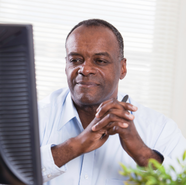 person at computer